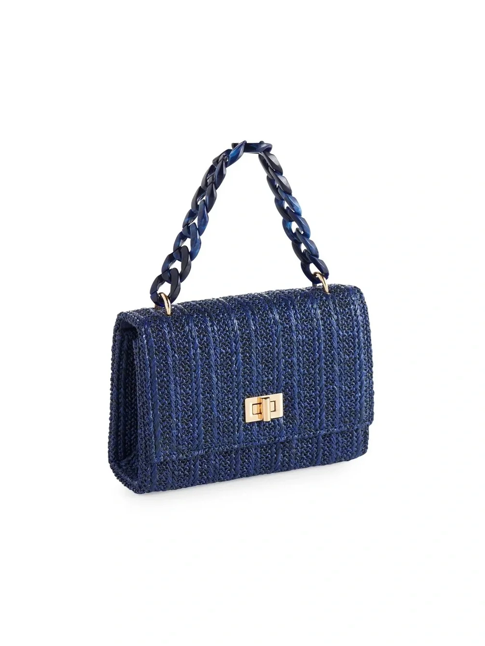 Shiraleah Marisol Woven Mini Bag in Navy Blue